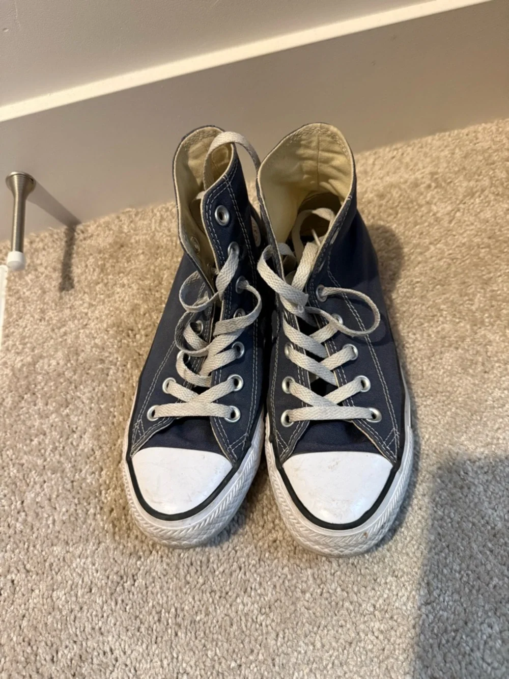 Converse Navy Blue High Tops - Picture 2 of 6